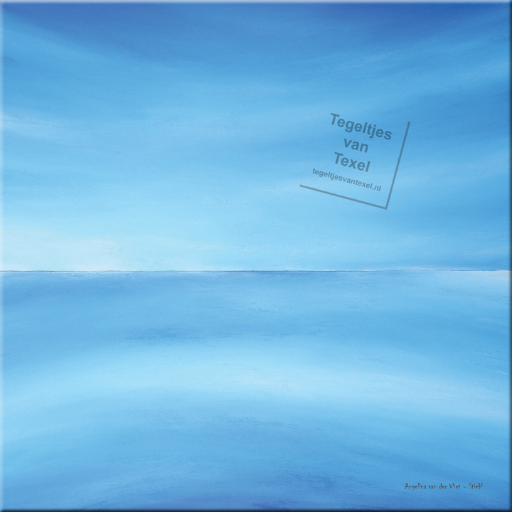 Tegeltjes van Texel met de blauwe zee Texel door Angelina van der Vliet Stiehl